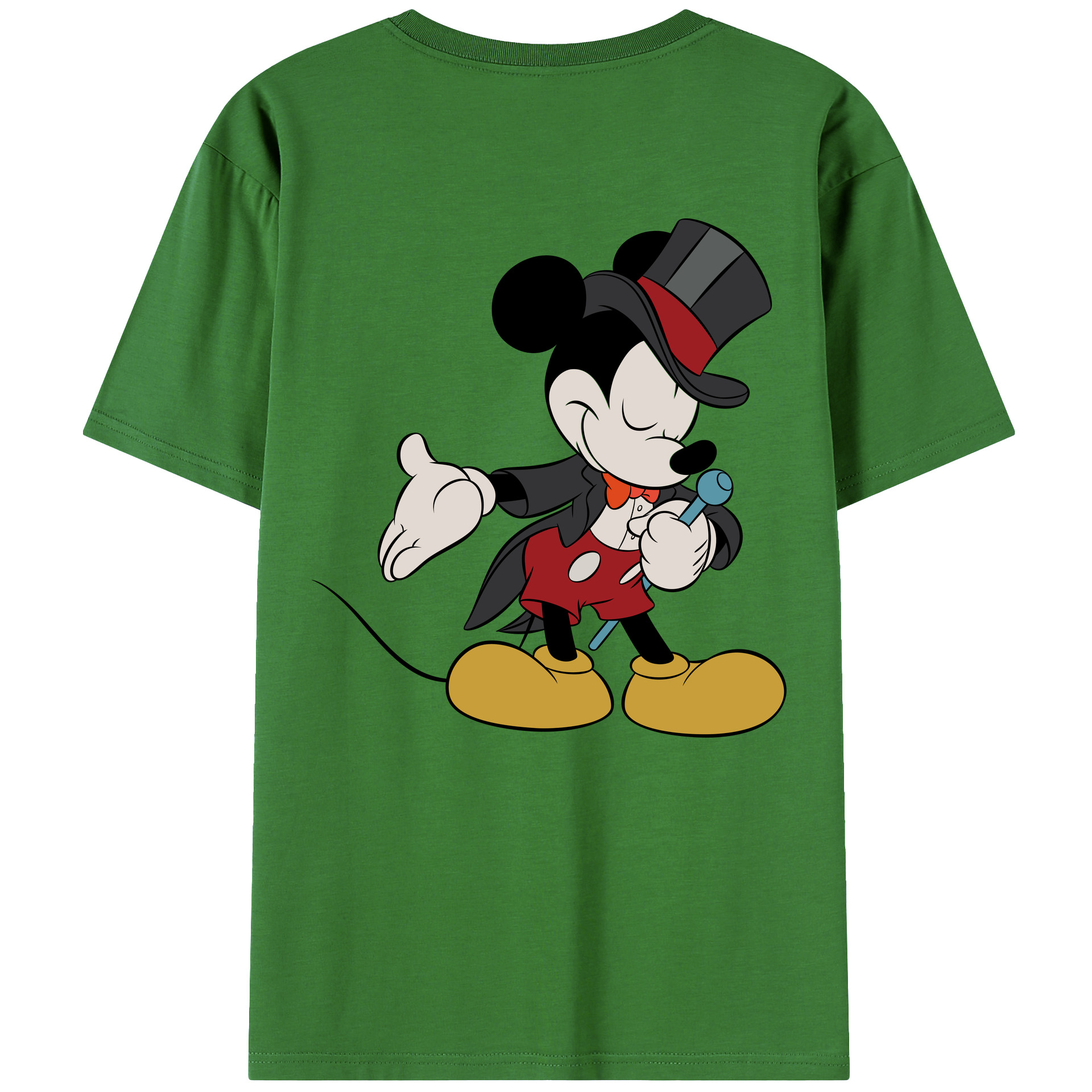 （画像用） ミッキーマウス Mickey Mouse レディース半袖Tシャツ(バックプリント)